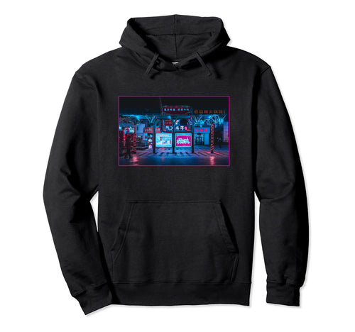 Tokyo Night Vaporwave Synthwave Hoodie - Casual Everyday Wear Unisex - T-Shirt, Sweatshirt, Hoodie