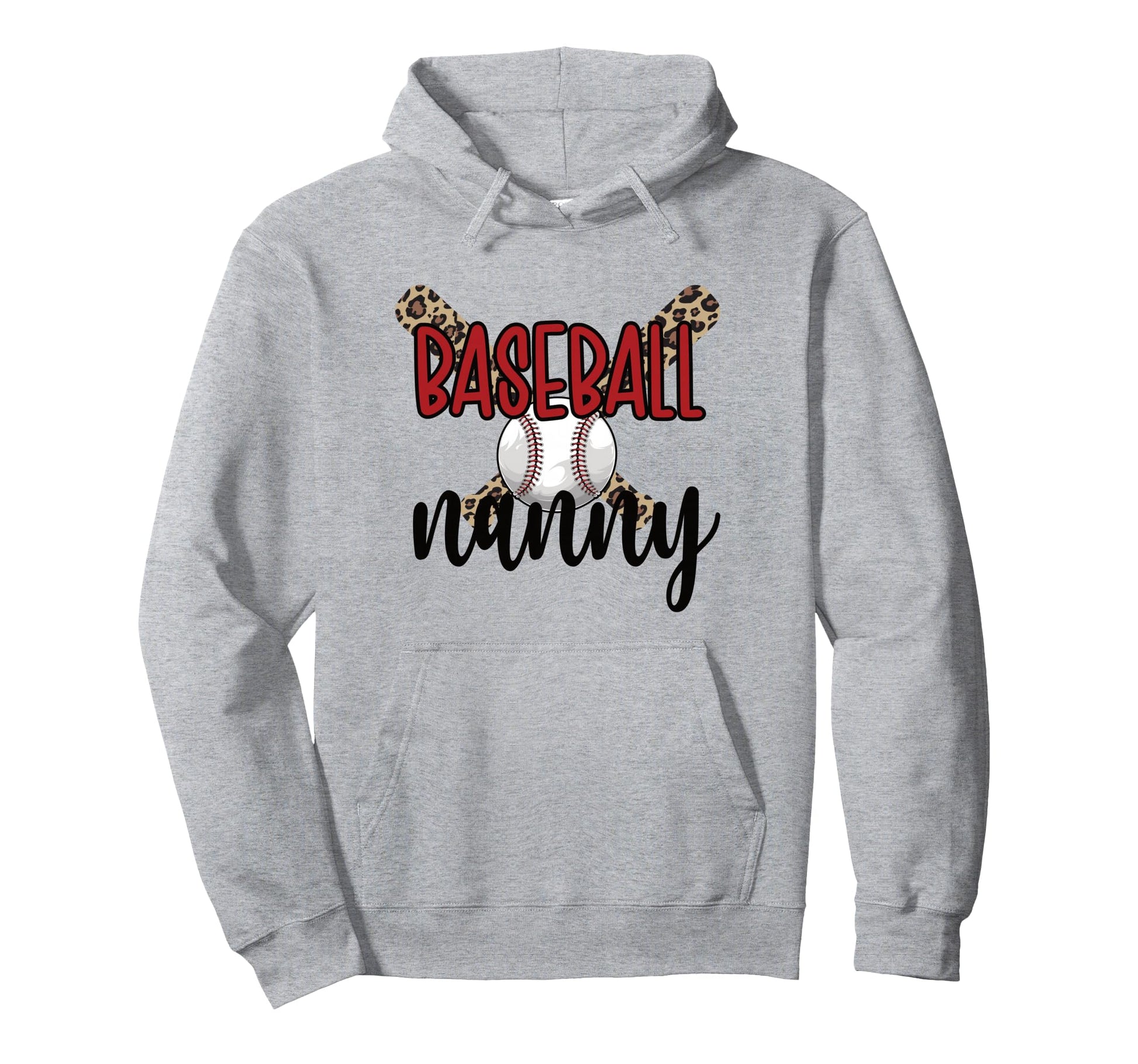 Baseball Nanny Grandma Baseball Player Hoodie - Graphic Print Men Women - T-Shirt, Sweatshirt, Hoodie