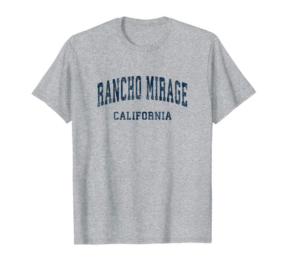 Rancho Mirage California Ca Varsity T-Shirt - Custom Art Print Unisex - T-Shirt, Sweatshirt, Hoodie