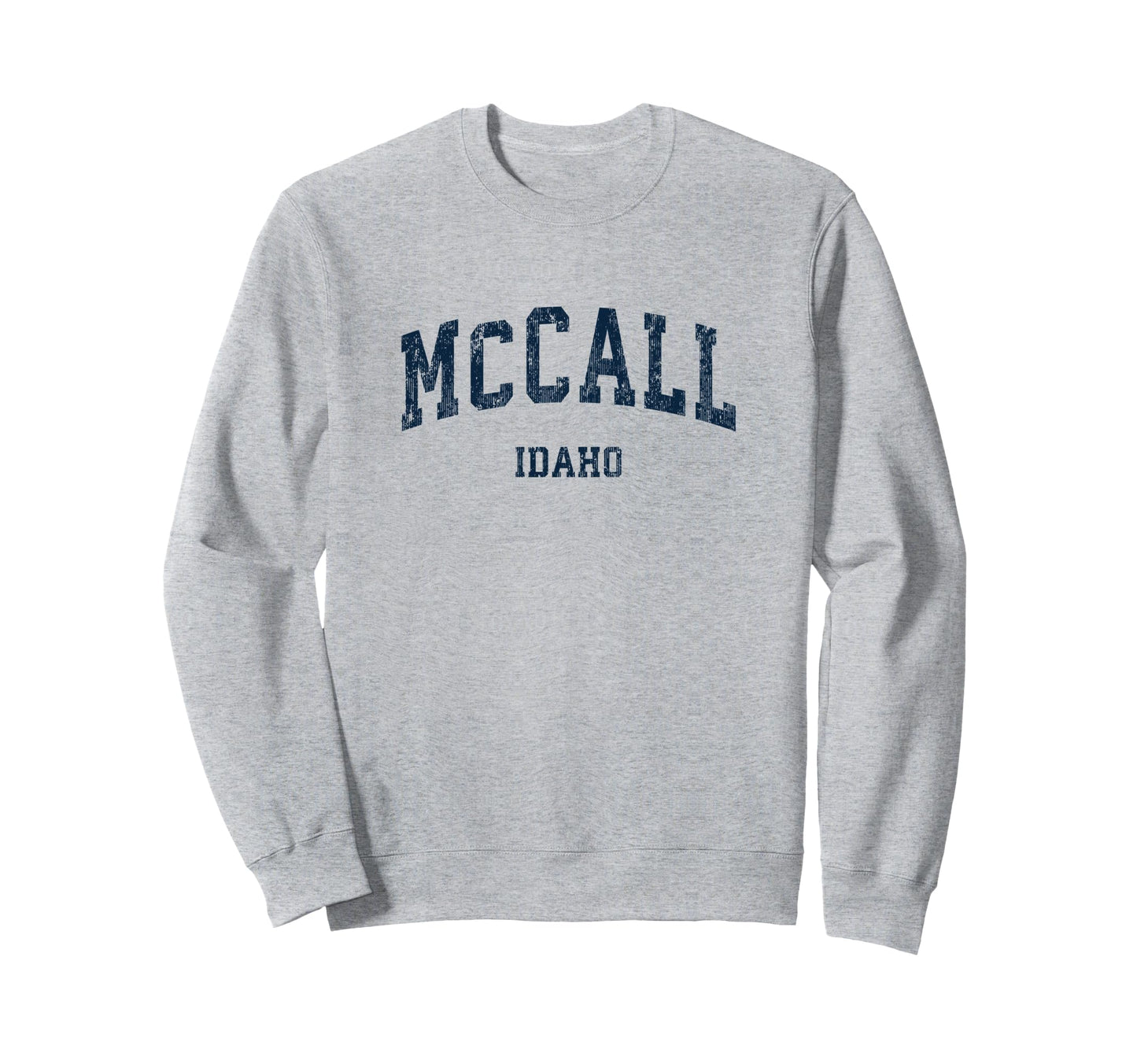 Mccall Idaho Id Varsity Sports Navy Sweatshirt - Graphic Print Unisex - T-Shirt, Sweatshirt, Hoodie