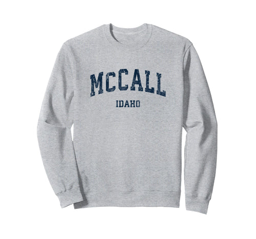 Mccall Idaho Id Varsity Sports Navy Sweatshirt - Graphic Print Unisex - T-Shirt, Sweatshirt, Hoodie