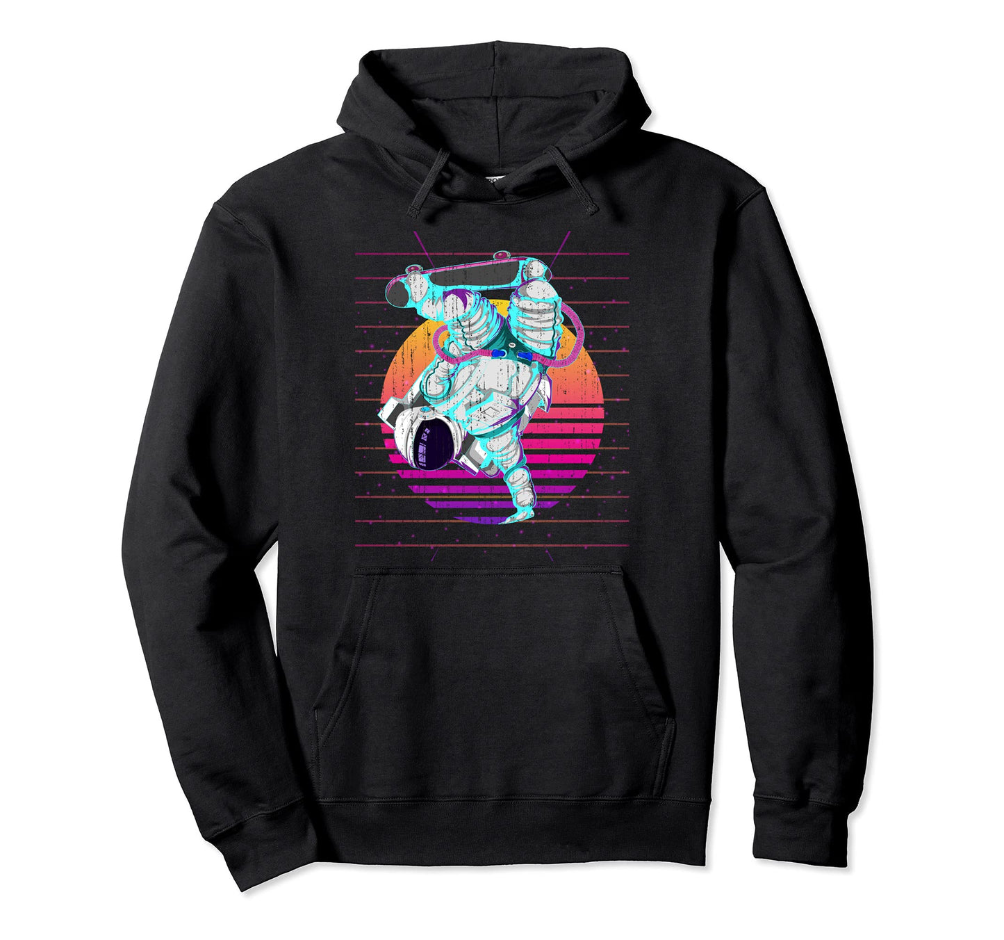 80S Art Outer Space Vaporwave Hoodie - Fun Novelty Design Unisex - T-Shirt, Sweatshirt, Hoodie
