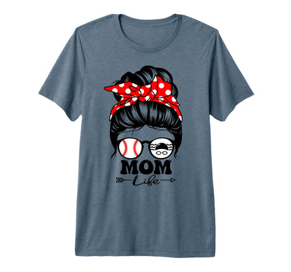 Mom Life Messy Bun Hair Funny Swim T-Shirt - Streetwear Style Men Women - T-Shirt, Sweatshirt, Hoodie