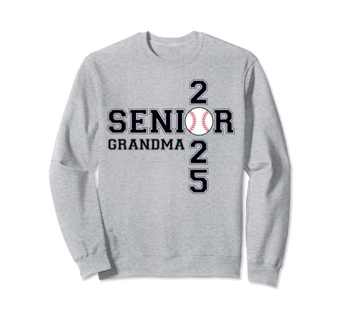 Class 2025 Baseball Grandma Senior Sweatshirt - Graphic Print Men Women - T-Shirt, Sweatshirt, Hoodie