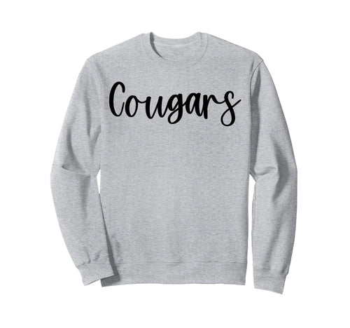 Cougars School Spirit Team Mascot Sweatshirt - Streetwear Style Unisex - T-Shirt, Sweatshirt, Hoodie