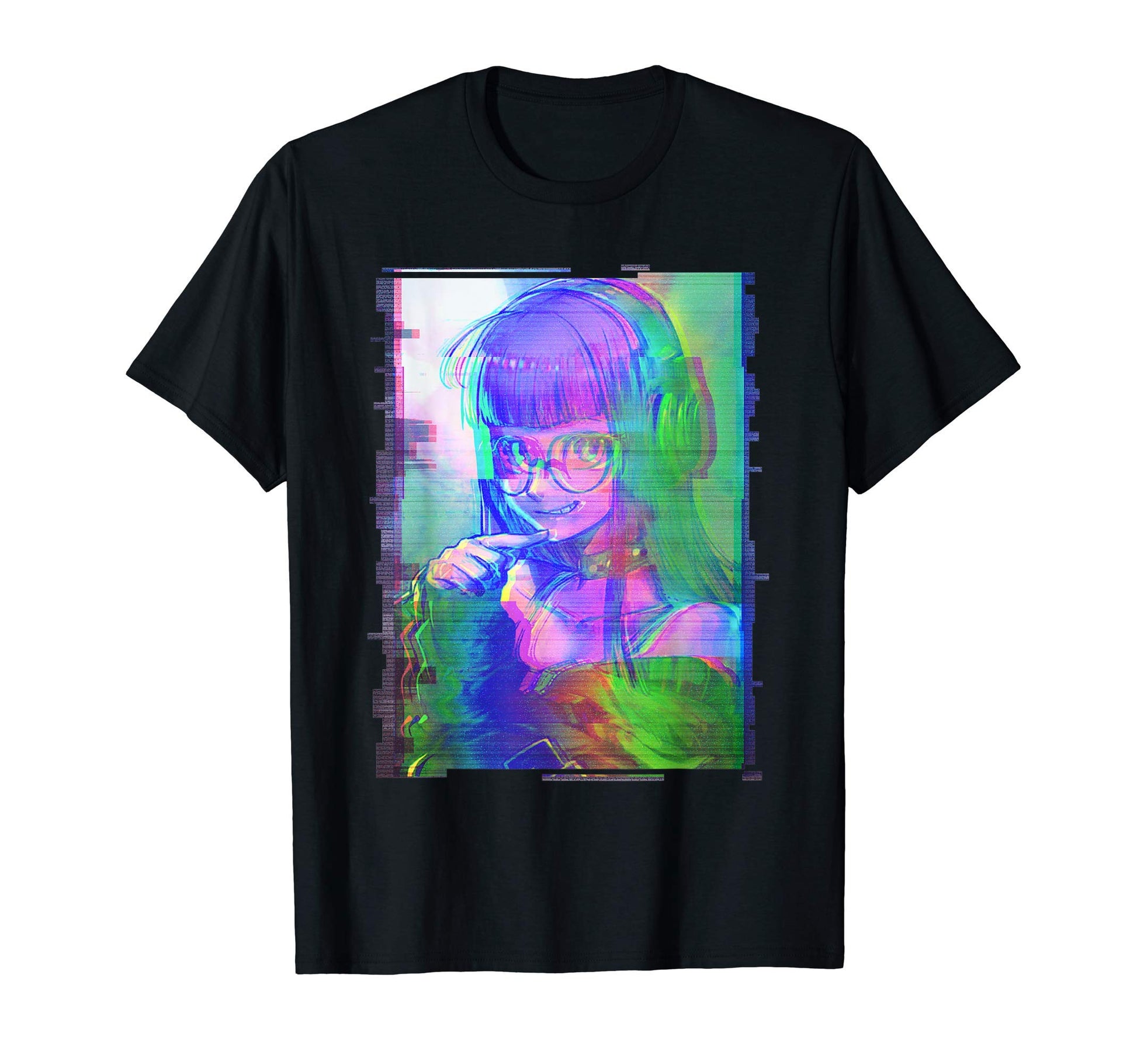 Trippy Glitch Aesthetic Vaporwave T-Shirt - Novelty Apparel Men Women - T-Shirt, Sweatshirt, Hoodie