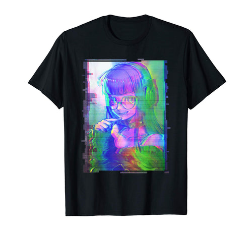Trippy Glitch Aesthetic Vaporwave T-Shirt - Novelty Apparel Men Women - T-Shirt, Sweatshirt, Hoodie