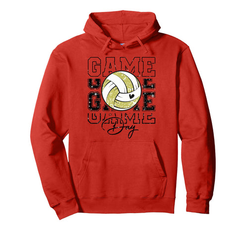 Volleyball Game Day Volleyball Mom Hoodie - Novelty Apparel for Adults - T-Shirt, Sweatshirt, Hoodie