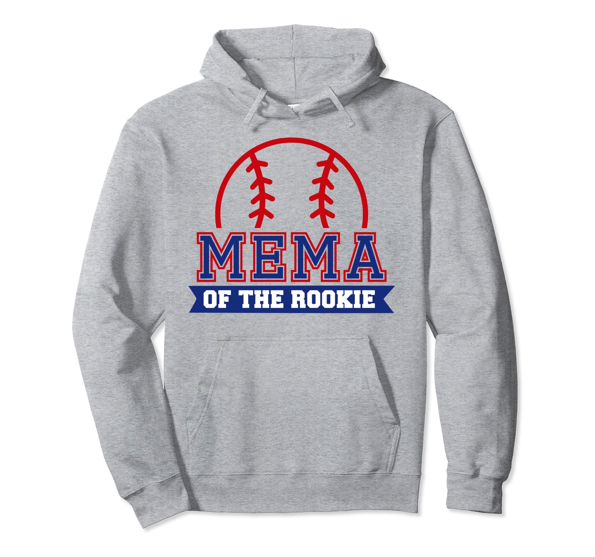 Mema Rookie 1St Birthday Baseball Theme Hoodie - Trendy Graphic Men Women - T-Shirt, Sweatshirt, Hoodie