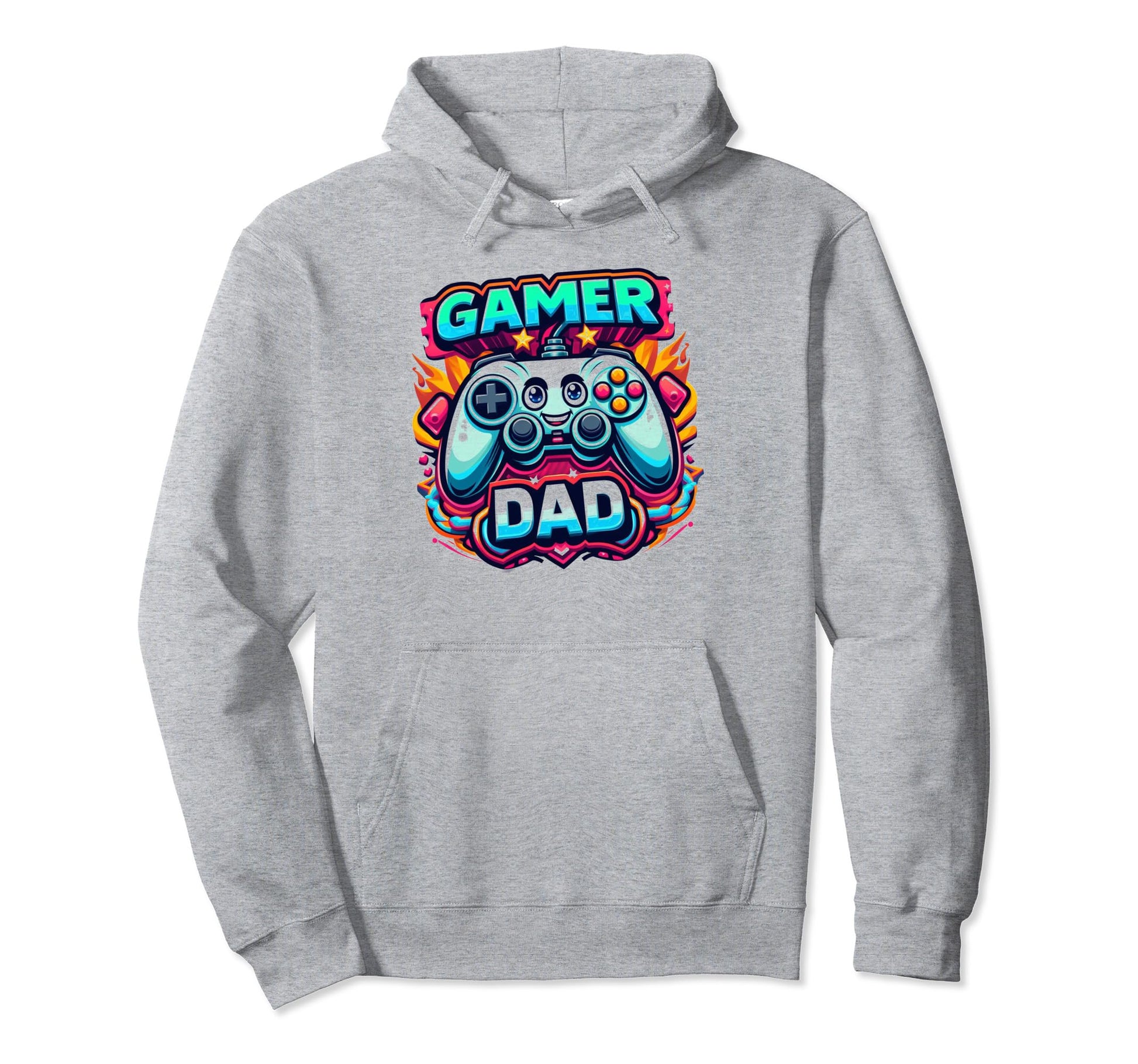 Gamer Dad Game Controller Gaming Video Hoodie - Novelty Apparel for Adults - T-Shirt, Sweatshirt, Hoodie
