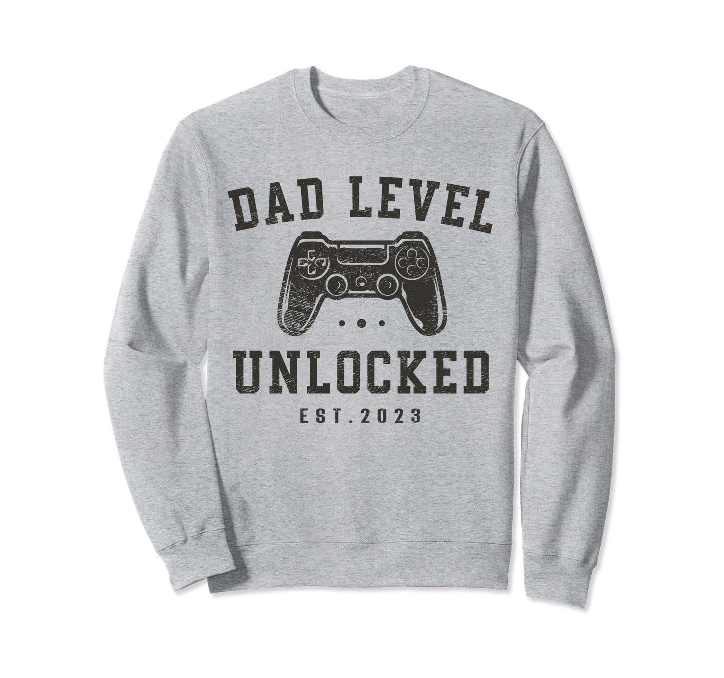 Dad Level Unlocked 2023 New Dad To Be Sweatshirt - Minimalist Print Unisex - T-Shirt, Sweatshirt, Hoodie