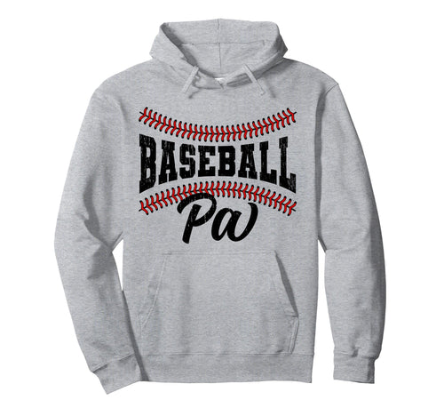Baseball Pa Proud Grandpa Pa Baseball Hoodie - Unique Graphic Men Women - T-Shirt, Sweatshirt, Hoodie