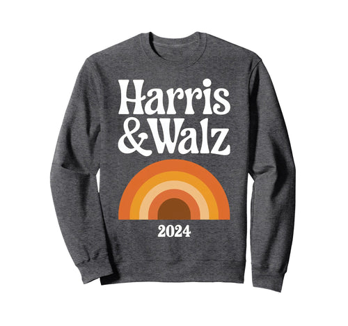 Harris Walz Harris Walz Rainbow Boho Sweatshirt - Graphic Print Unisex - T-Shirt, Sweatshirt, Hoodie