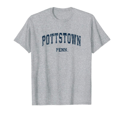 Pottstown Pennsylvania Pa Varsity Sports T-Shirt - Custom Art Print Unisex - T-Shirt, Sweatshirt, Hoodie