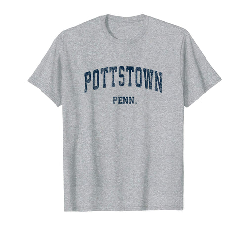 Pottstown Pennsylvania Pa Varsity Sports T-Shirt - Custom Art Print Unisex - T-Shirt, Sweatshirt, Hoodie