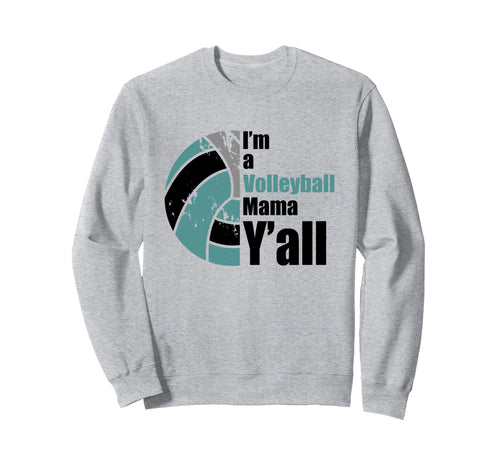 Teal Black Volleyball Mom Funny Mothers Sweatshirt - Unique Graphic Unisex - T-Shirt, Sweatshirt, Hoodie