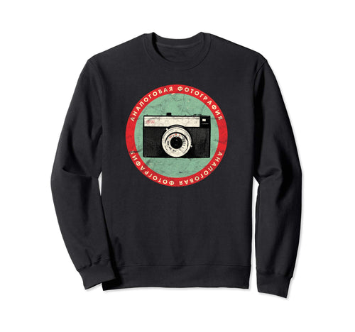 Photographer Soviet Camera Analog Film Sweatshirt - Graphic Print Unisex - T-Shirt, Sweatshirt, Hoodie