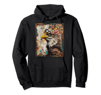 Futuristic Sci Fi Steampunk American Hoodie - Aesthetic Graphic Unisex - T-Shirt, Sweatshirt, Hoodie