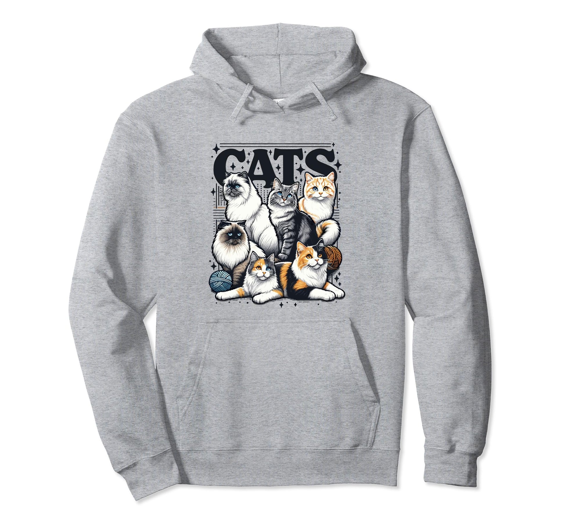 Cat Bootleg Grunge 90S Hoodie - Graphic Print Men Women - T-Shirt, Sweatshirt, Hoodie