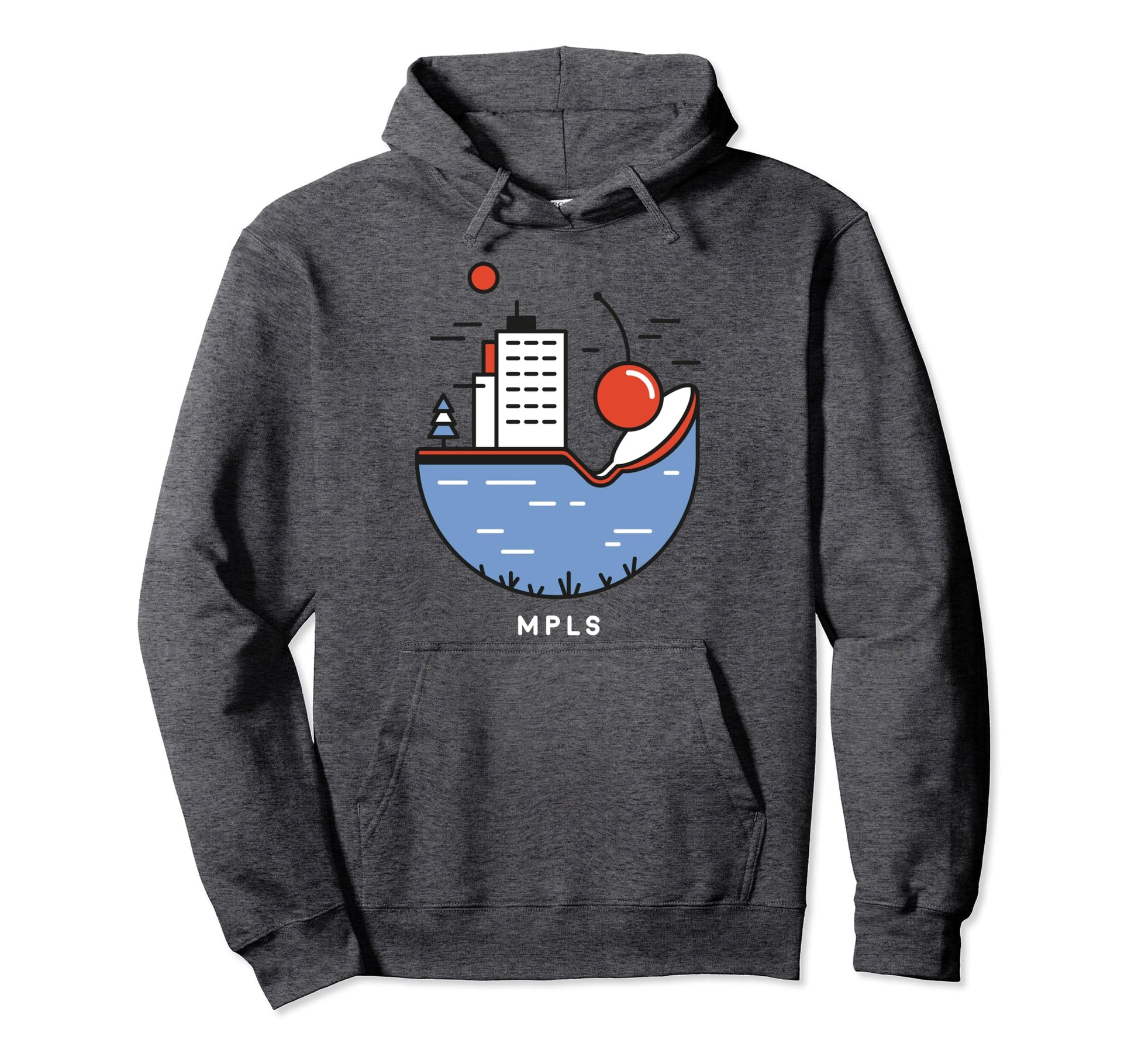 Minnesota Mpls Cherry Hoodie - Unique Graphic for Adults - T-Shirt, Sweatshirt, Hoodie
