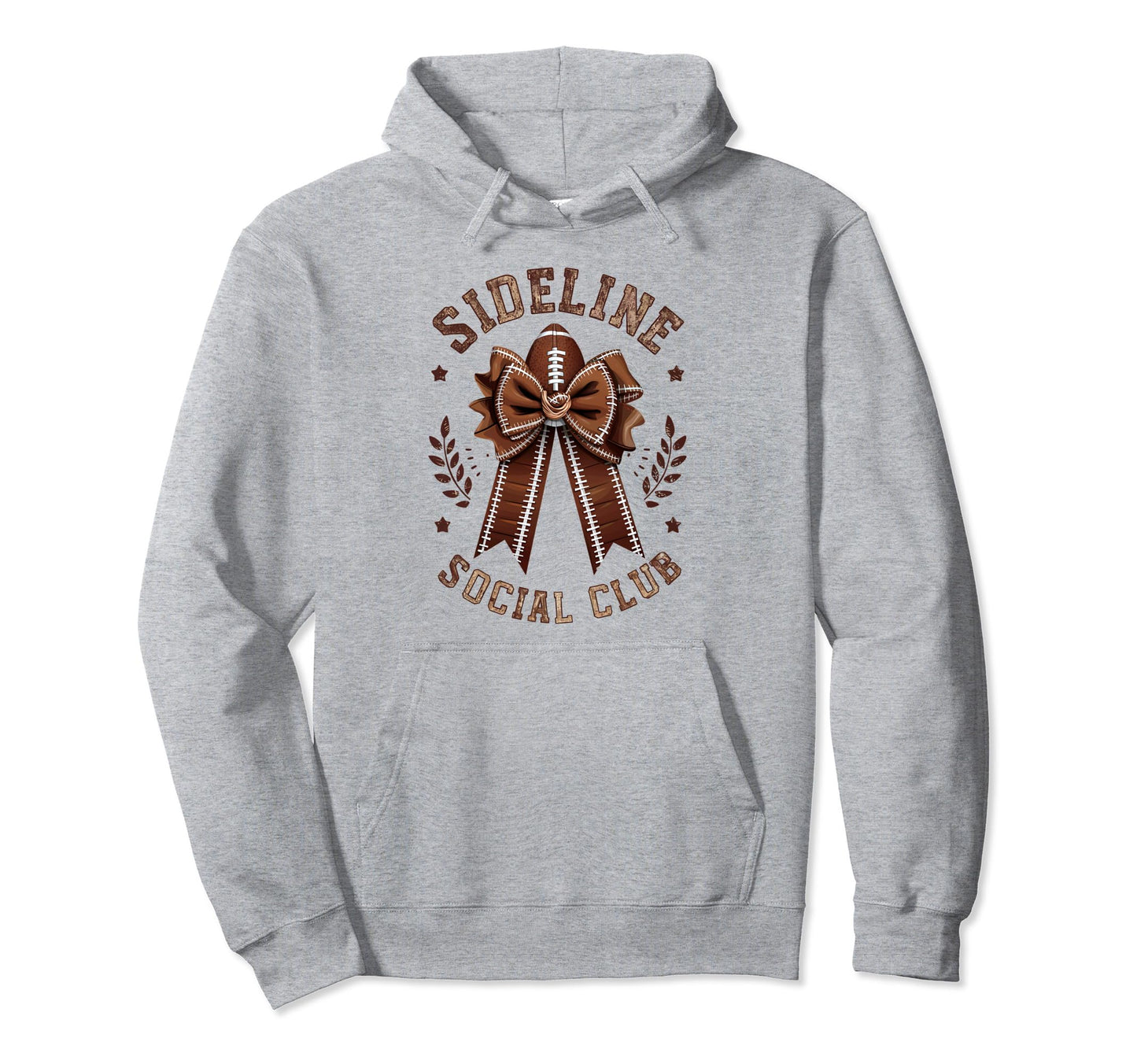 Womens Moms Coquette Bow Football Lover Hoodie - Novelty Apparel Unisex - T-Shirt, Sweatshirt, Hoodie