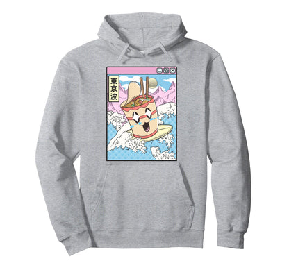 Instant Ramen Noodles Surfing Hoodie - Minimalist Print for Adults - T-Shirt, Sweatshirt, Hoodie