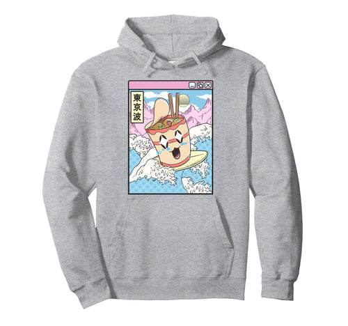 Instant Ramen Noodles Surfing Hoodie - Minimalist Print for Adults - T-Shirt, Sweatshirt, Hoodie