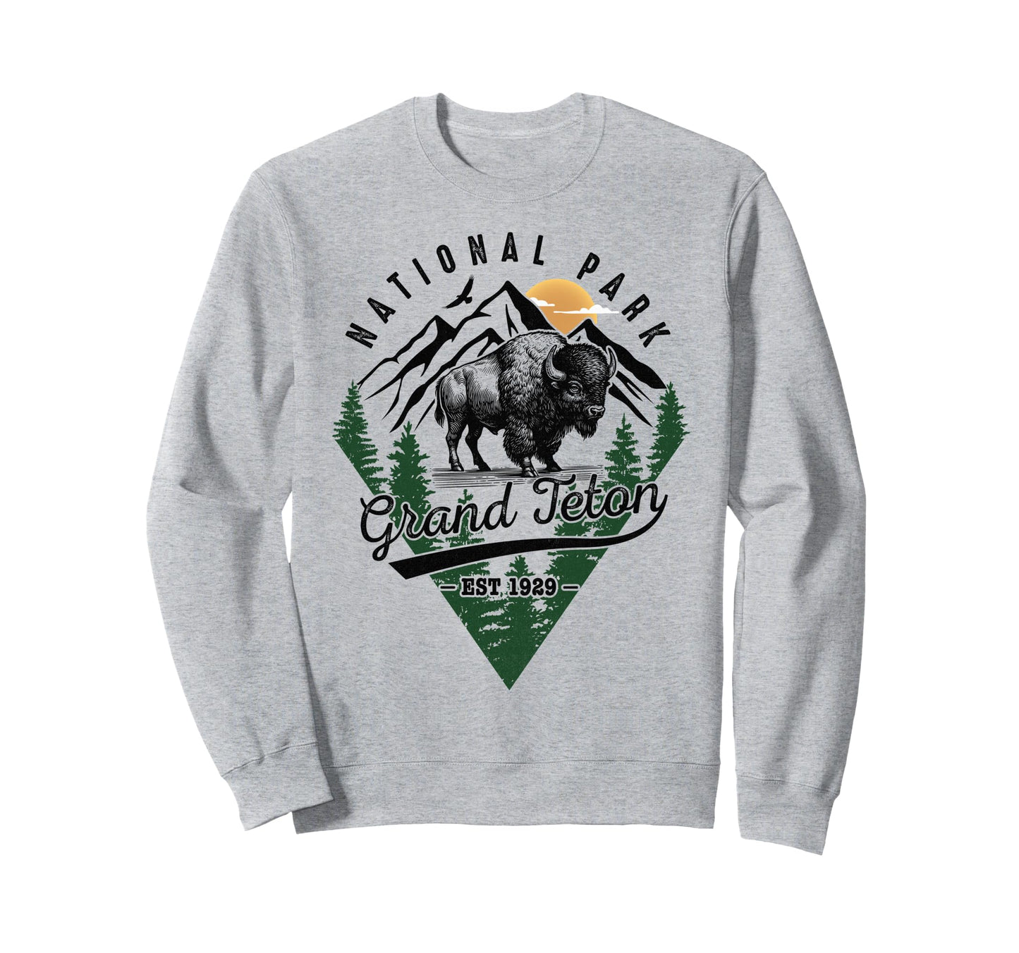 Hiking Grand Teton National Park Sweatshirt - Aesthetic Graphic for Adults - T-Shirt, Sweatshirt, Hoodie