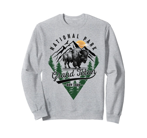 Hiking Grand Teton National Park Sweatshirt - Aesthetic Graphic for Adults - T-Shirt, Sweatshirt, Hoodie