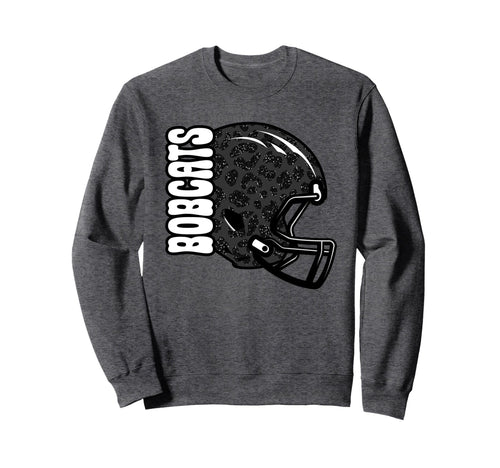 Bobcats Football Mom Game Day Leopard Sweatshirt - Novelty Apparel Unisex - T-Shirt, Sweatshirt, Hoodie