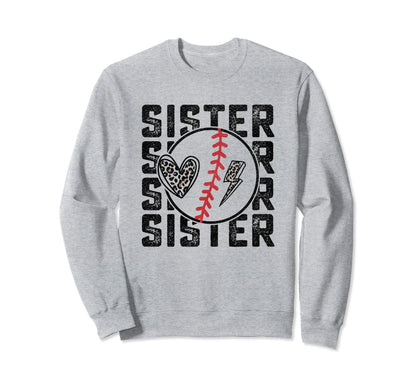 Baseball Sister Sport Sweatshirt - Novelty Apparel Men Women - T-Shirt, Sweatshirt, Hoodie
