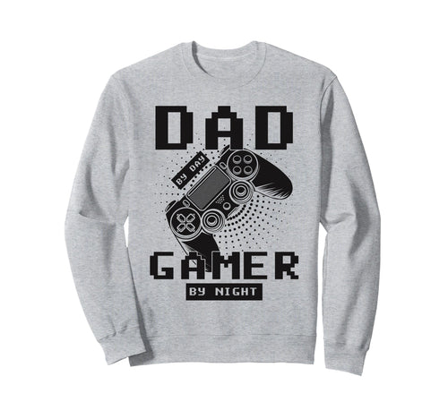 Dad Day Gamer Night Gaming Daddy Sweatshirt - Minimalist Print Men Women - T-Shirt, Sweatshirt, Hoodie