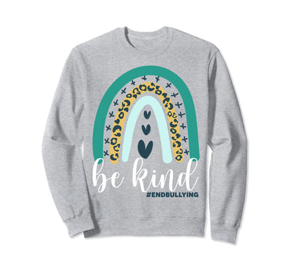Be Kind End Bullying Unity Day Boho Sweatshirt - Minimalist Print Unisex - T-Shirt, Sweatshirt, Hoodie