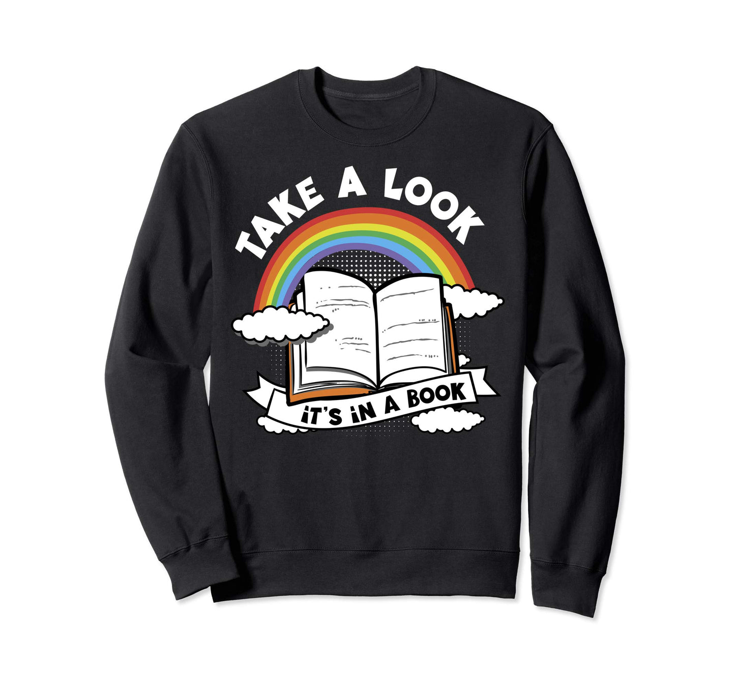 Love Reading Love Rainbows Gift Sweatshirt - Minimalist Print Unisex - T-Shirt, Sweatshirt, Hoodie