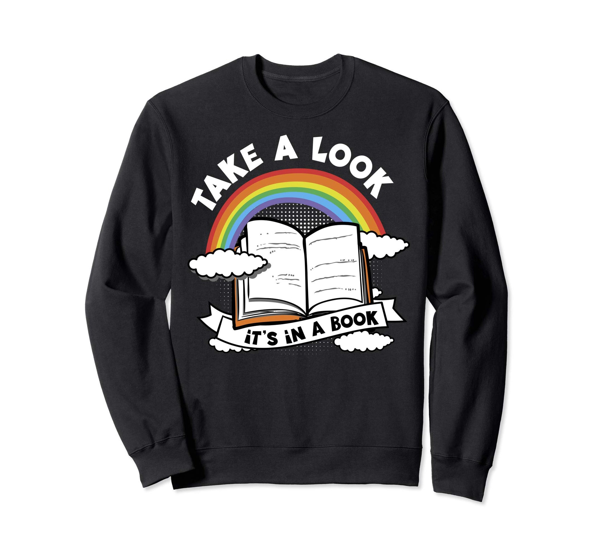 Love Reading Love Rainbows Gift Sweatshirt - Minimalist Print Unisex - T-Shirt, Sweatshirt, Hoodie