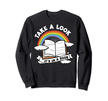 Love Reading Love Rainbows Gift Sweatshirt - Minimalist Print Unisex - T-Shirt, Sweatshirt, Hoodie