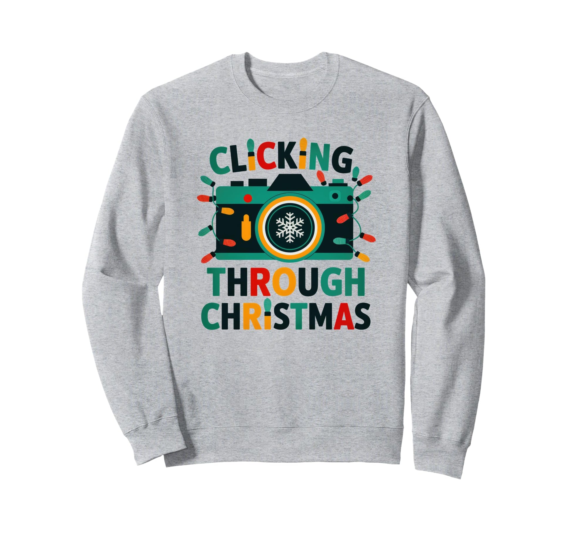 Clicking Through Camera Holiday Sweatshirt - Fun Novelty Design Unisex - T-Shirt, Sweatshirt, Hoodie