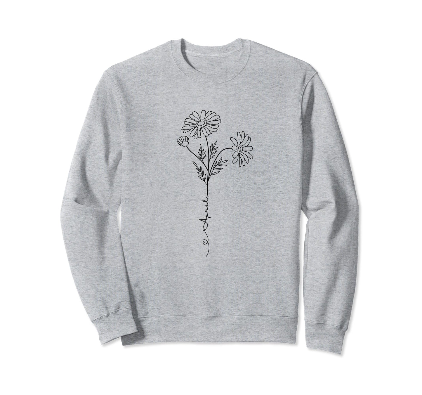 Minimalist Boho Botanical Drawing Sweatshirt - Aesthetic Graphic Men Women - T-Shirt, Sweatshirt, Hoodie