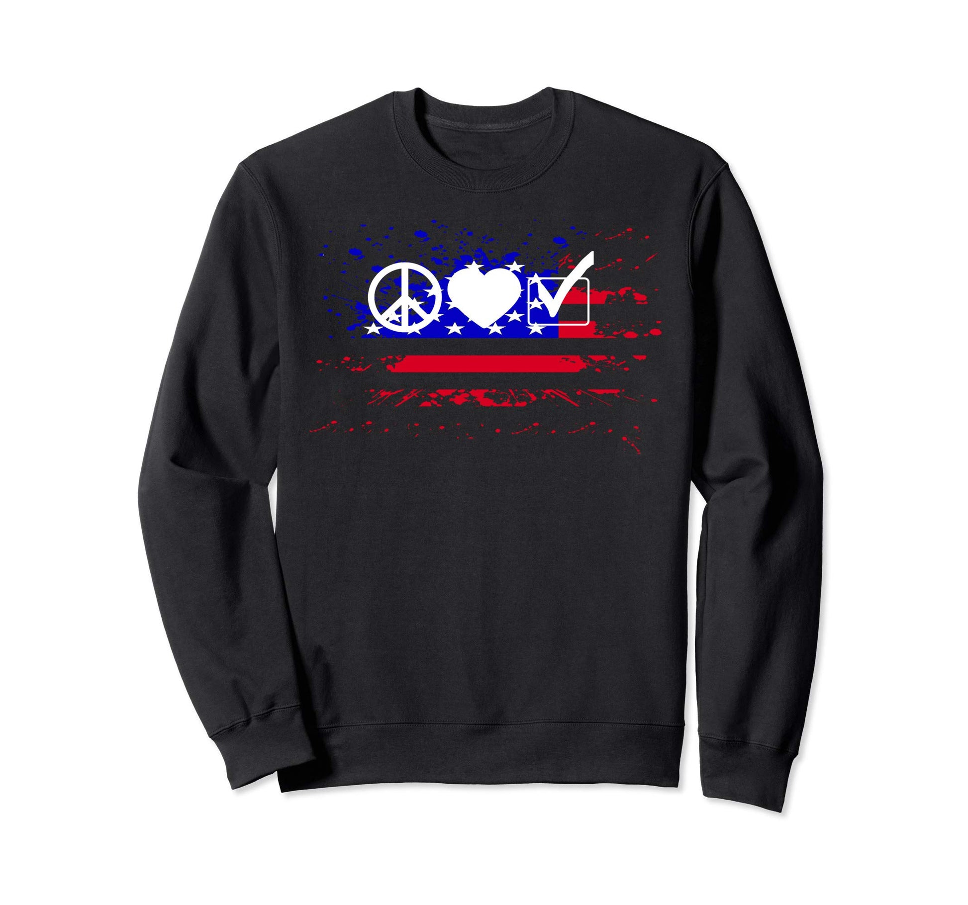 American Flag Vote Election Sweatshirt - Novelty Apparel Men Women - T-Shirt, Sweatshirt, Hoodie