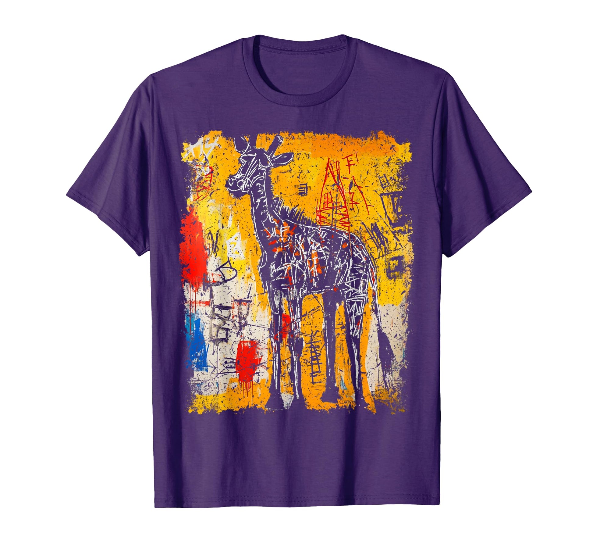 Pop Art Giraffe 90S Graffiti T-Shirt - Graphic Print Men Women - T-Shirt, Sweatshirt, Hoodie