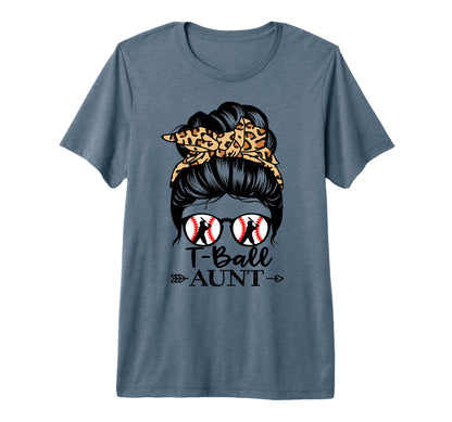 T Ball Aunt Life Messy Bun Hair T-Shirt - Aesthetic Graphic Men Women - T-Shirt, Sweatshirt, Hoodie