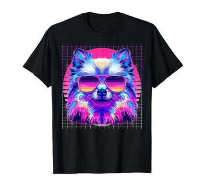 Pomeranian Sunglasses Dog T-Shirt - Casual Everyday Wear Men Women - T-Shirt, Sweatshirt, Hoodie