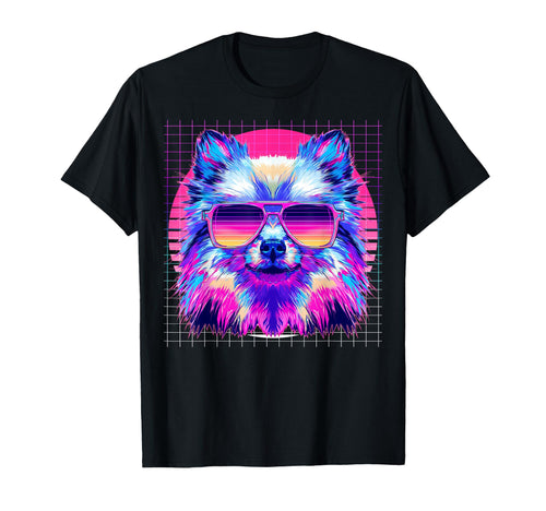 Pomeranian Sunglasses Dog T-Shirt - Casual Everyday Wear Men Women - T-Shirt, Sweatshirt, Hoodie