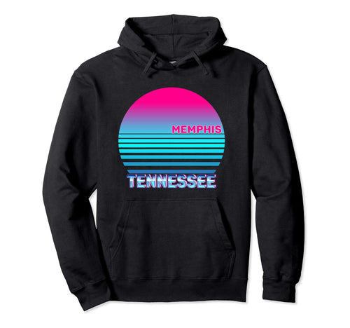 Memphis Tennessee Vaporwave 1980S 1990S Hoodie - Custom Art Print Unisex - T-Shirt, Sweatshirt, Hoodie