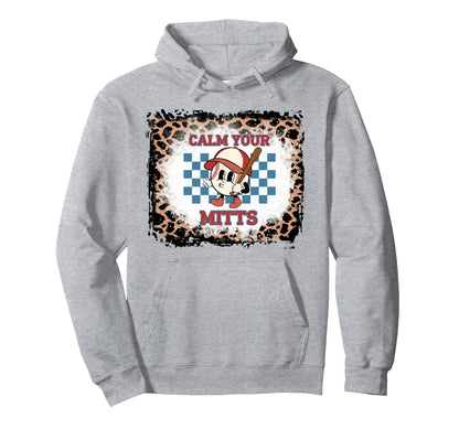 Leopard Bleached Calm Your Mitts Hoodie - Casual Everyday Wear Men Women - T-Shirt, Sweatshirt, Hoodie