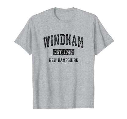 Windham New Hampshire Nh Sports Black T-Shirt - Streetwear Style for Adults - T-Shirt, Sweatshirt, Hoodie