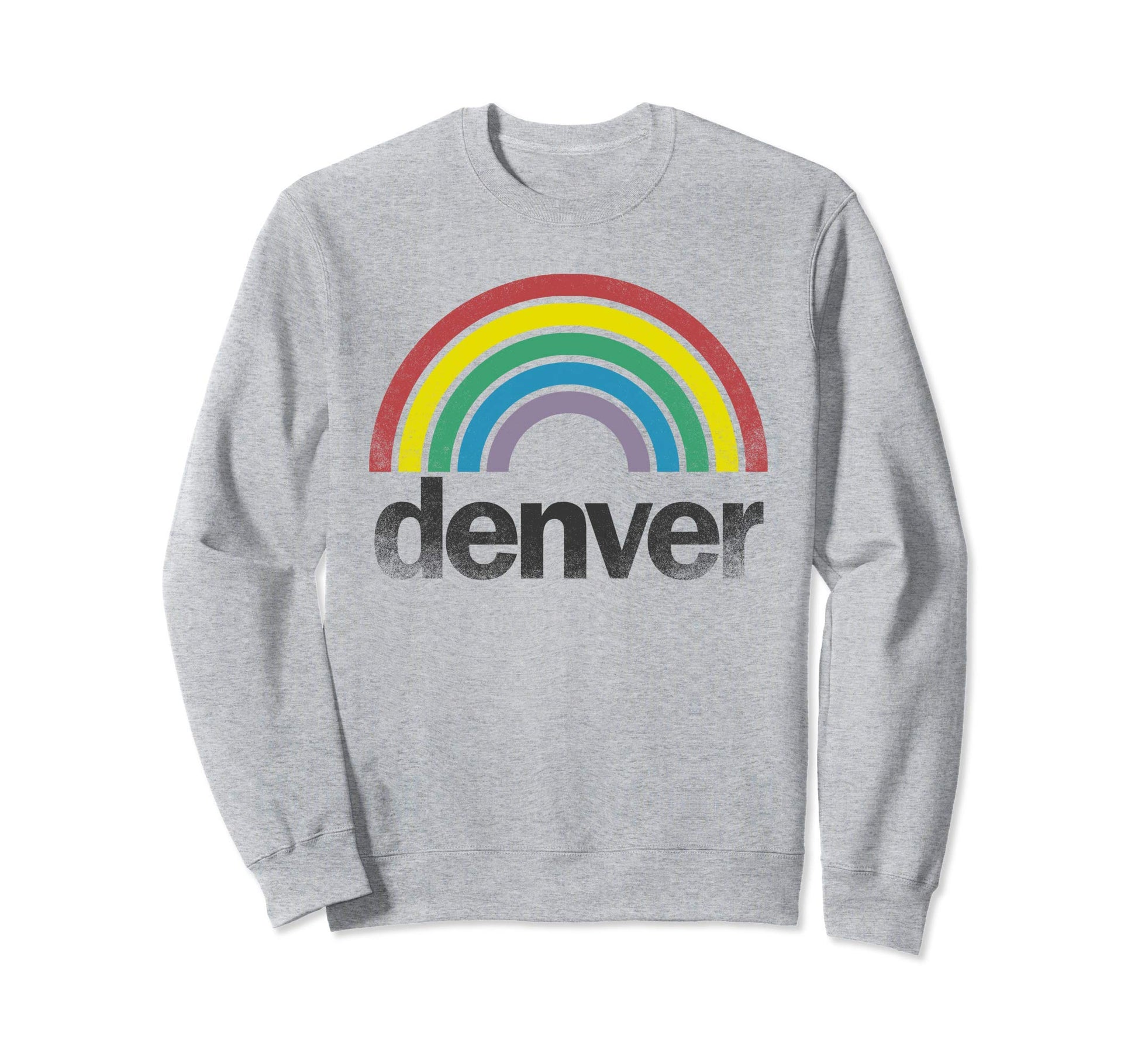Denver Rainbow 70S 80S Gay Pride Sweatshirt - Streetwear Style for Adults - T-Shirt, Sweatshirt, Hoodie