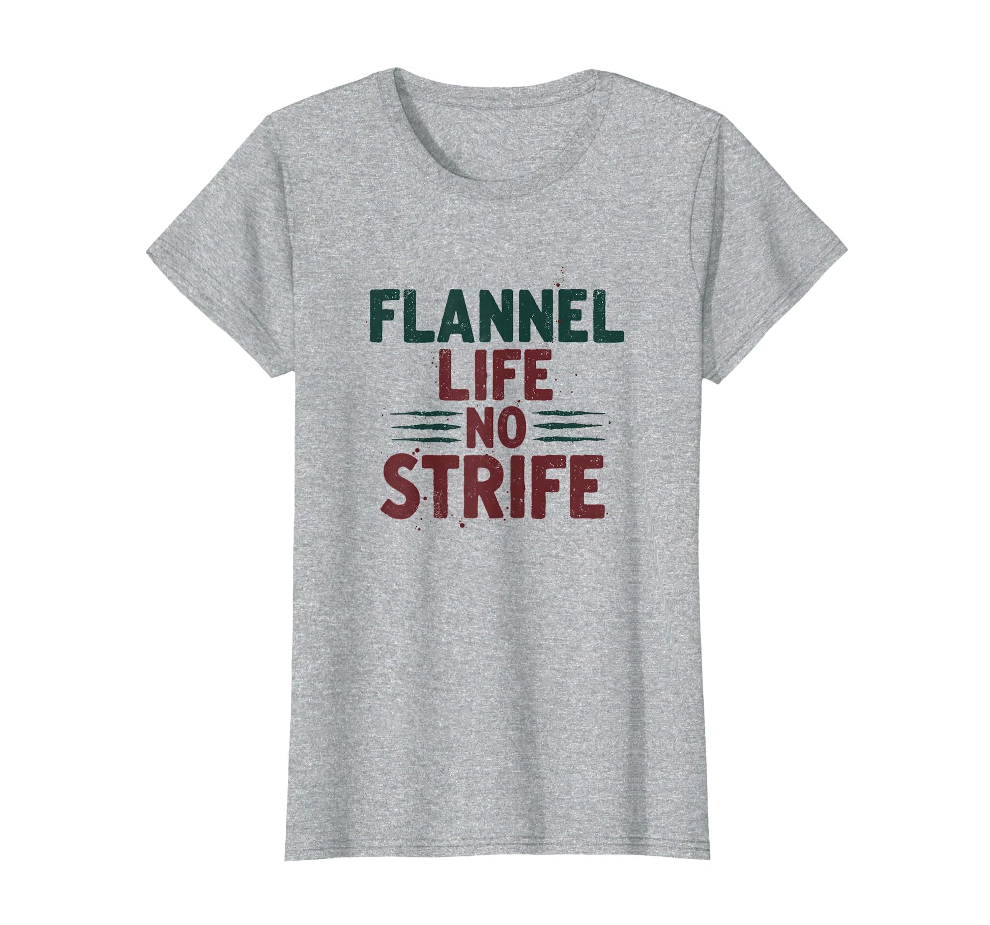 90S Flannel Life No Strife Grunge T-Shirt - Minimalist Print Unisex - T-Shirt, Sweatshirt, Hoodie