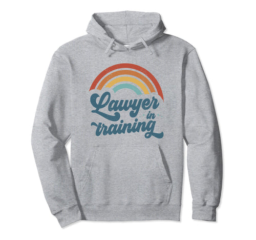 Lawyer Training Groovy Rainbow Law Hoodie - Minimalist Print Men Women - T-Shirt, Sweatshirt, Hoodie