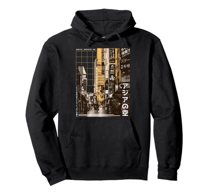 Aesthetic Vaporwave Japan 80S 90S Tokyo Hoodie - Minimalist Print Men Women - T-Shirt, Sweatshirt, Hoodie
